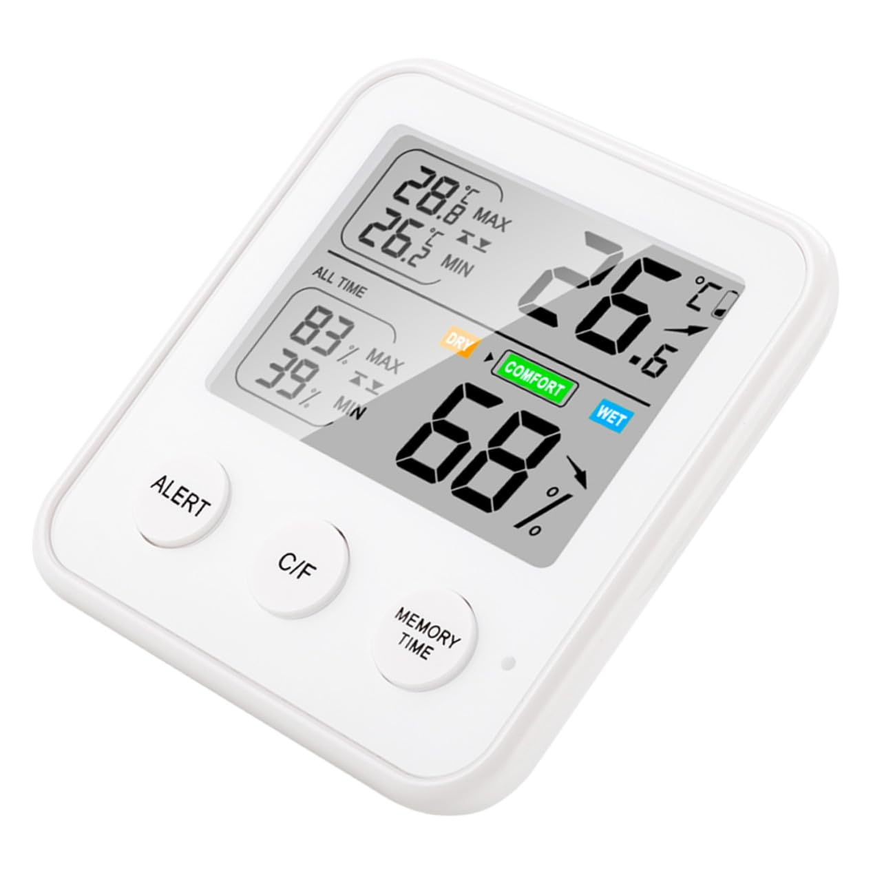 DECHOUS Digital Thermohygrometer Temperature and Humidity Monitor for Indoor Home Use LCD Display Thermometer Gauge image number 3