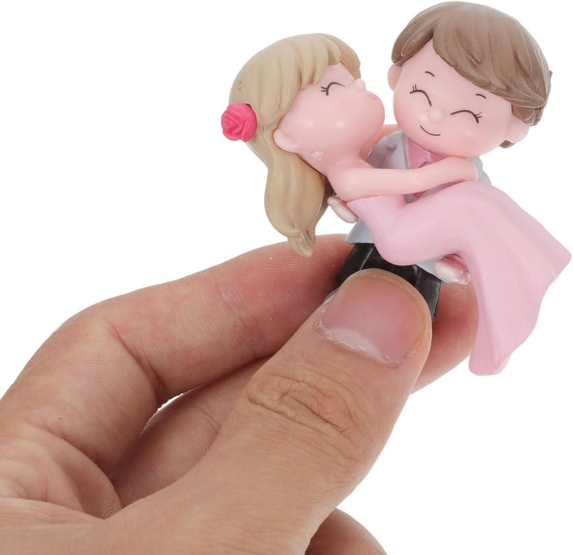 2 Pairs Princess Hug Couple Wedding Decorations Couple Figures Cake Ornament Princess Decor Birthday Cake Decorations Lover Mini Top Hat Small Ashtray Vinyl Bride, 7425GL5UK4UG187H33Y75U
