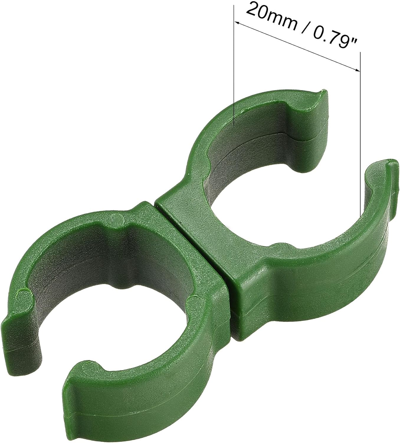 Uxcell Gardening Universal Clip, PP Plastic Rotatable Trellis Connector Bracket Parts for 20Mm Dia Plant Stakes 12Pcs image number 3
