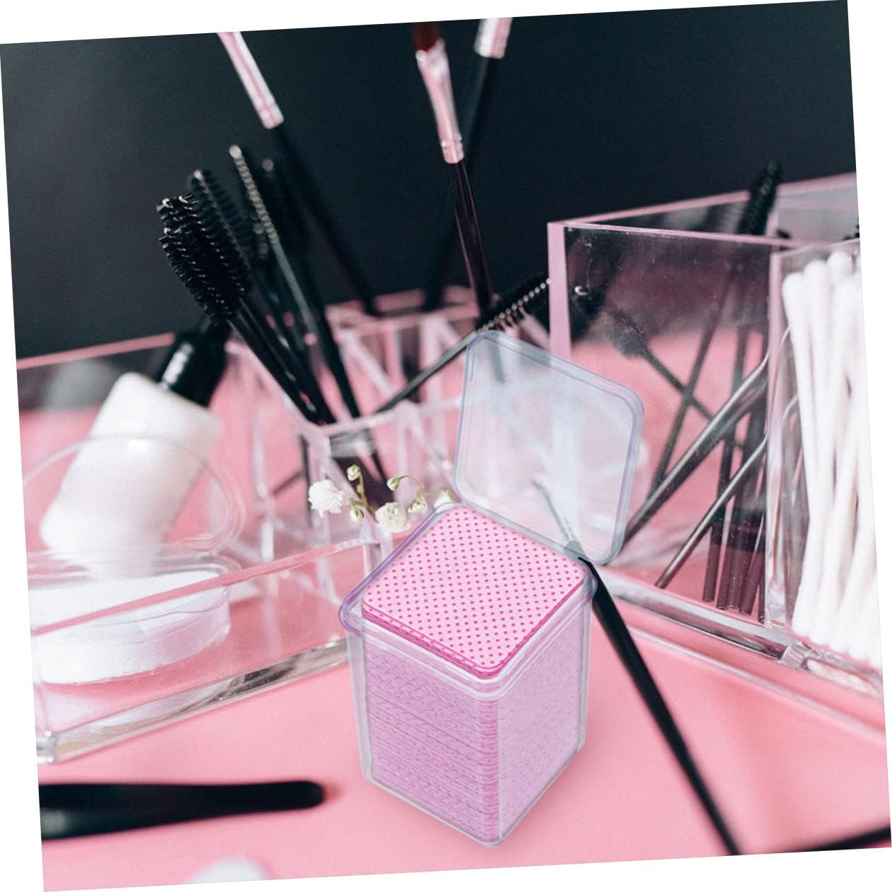 Minkissy 800Pcs Salon Glue Bottle Cleaning Wipes Makeup Lash Extension Remover Pads image number 4