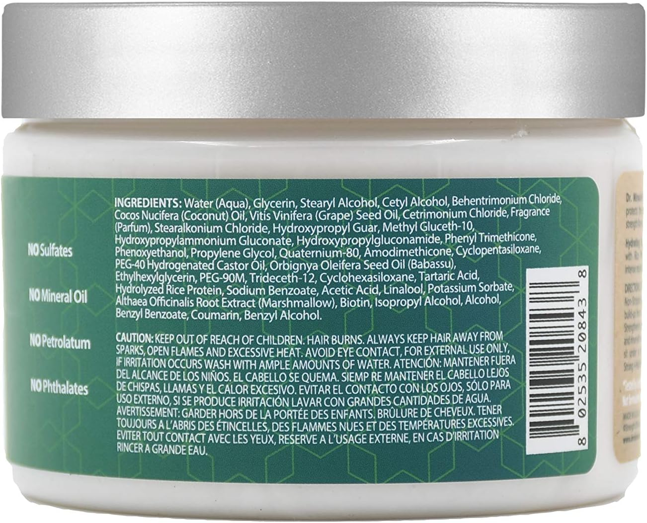 Strong & Healthy Hydrating & Strengthening Deep Conditioner. Contains Coconut Oil to Provide Intense Moisture and Repair Damaged Hair. image number 4