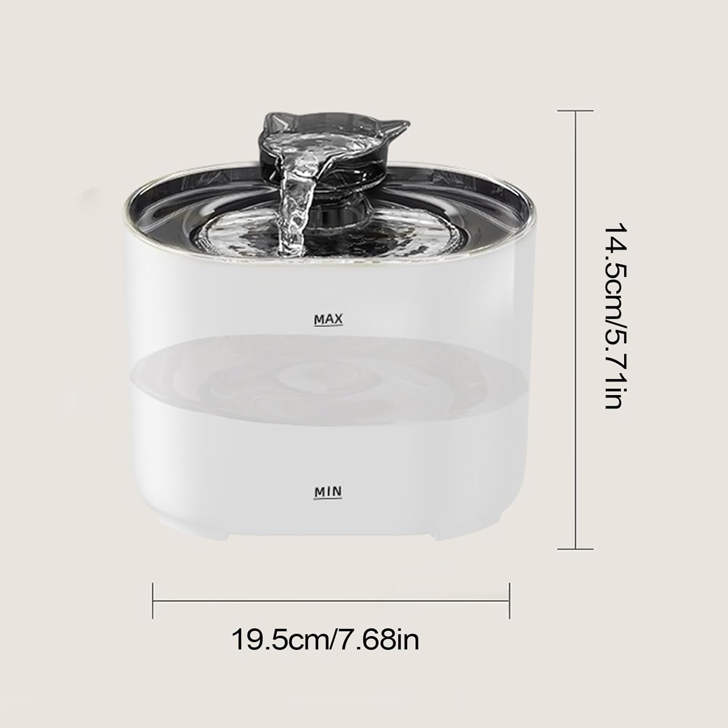 Huayeex Pet Drinking Fountain - Cat Running Water Dispenser Fountain with Filter - Quiet Multiple Pets Dog Waterer Drinking Bowl for Indoor Home Short Trip Travel Outing image number 4