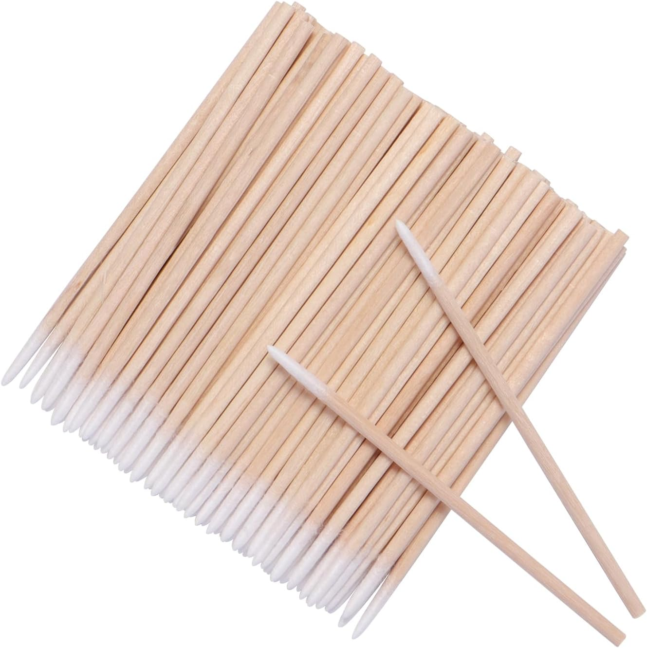 1200Pcs Nails Wood Cotton Swab Cleaning 7Cm Microbrush Eyelash Sticks Buds Tip Ear Toothpick Makeup Eyebrow Sticks Glue Removing Tattoo Makeup Cosmetics image number 4