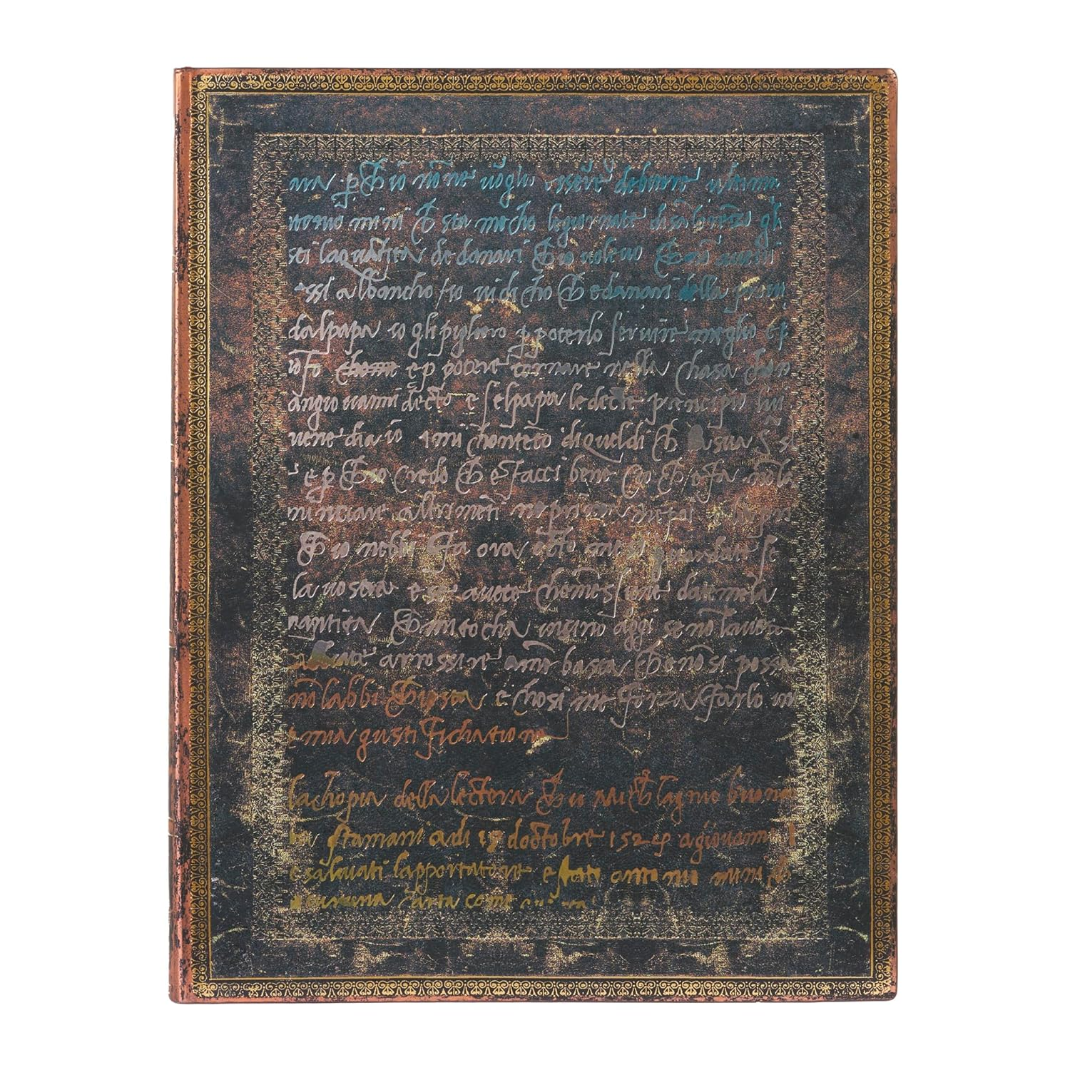 Michelangelo, Handwriting (Embellished Manuscripts Collection) Ultra Unlined Softcover Flexi Journal (Elastic Band Closure) image number 2
