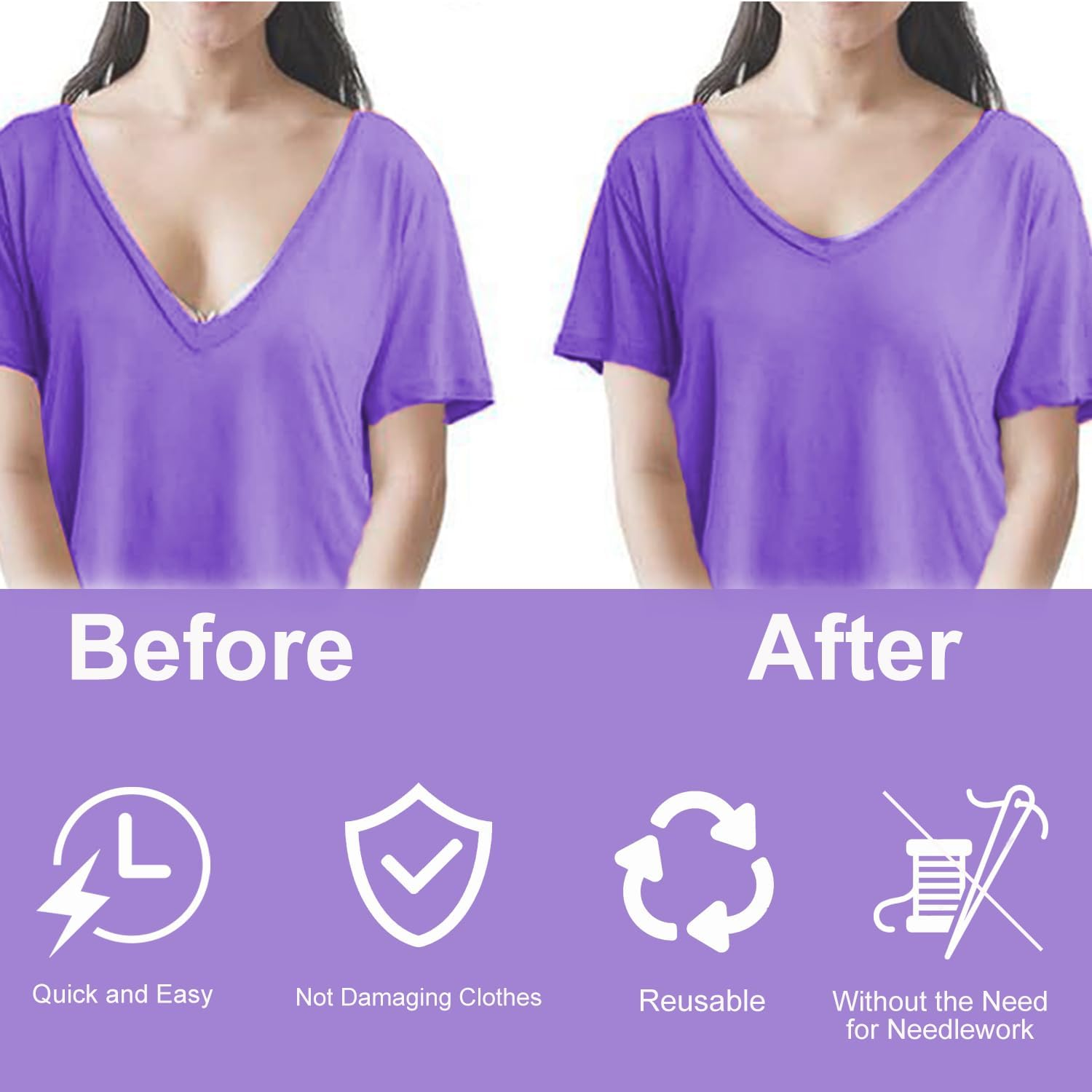 Mini Stitch Hemming Gun for Clothes - Quick Clothing Fixer with 5 Needles & 4000 Micro Fasteners (2000 Black & 2000 White) - Handheld Sewing Tool for Instant Fabric Repair image number 4