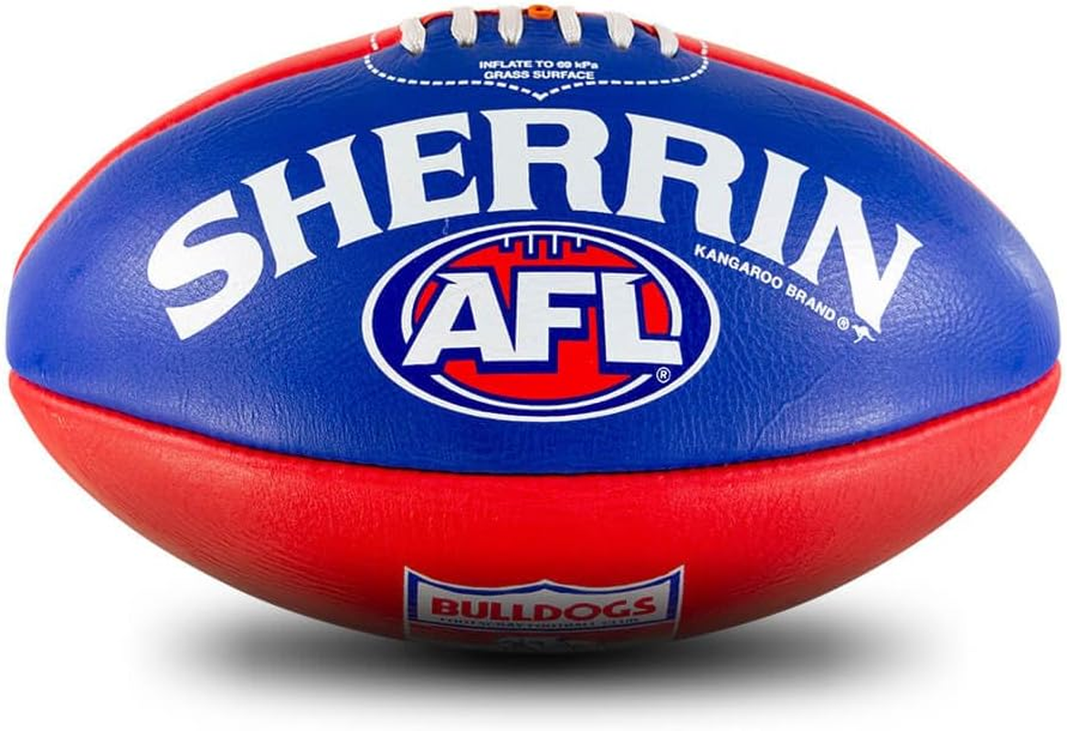 Western Bulldogs Leather Football - Size 5