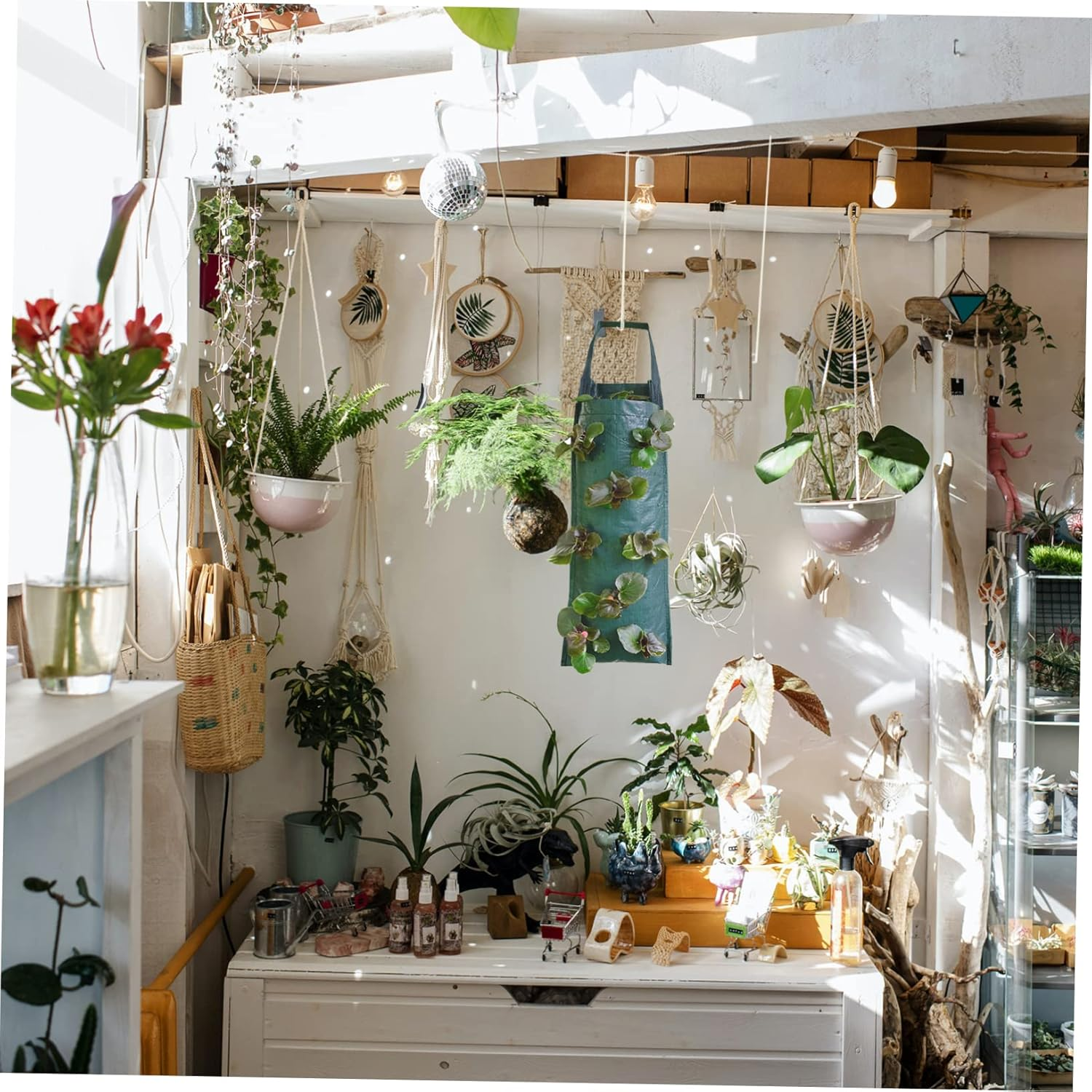 Kisangel 2Pcs Multi-Pocket Wall-Mounted Plant Bags Creative Hanging Strawberry Growth Bags for Home Gardening Breathable Pe Vertical Planting Container Design image number 6