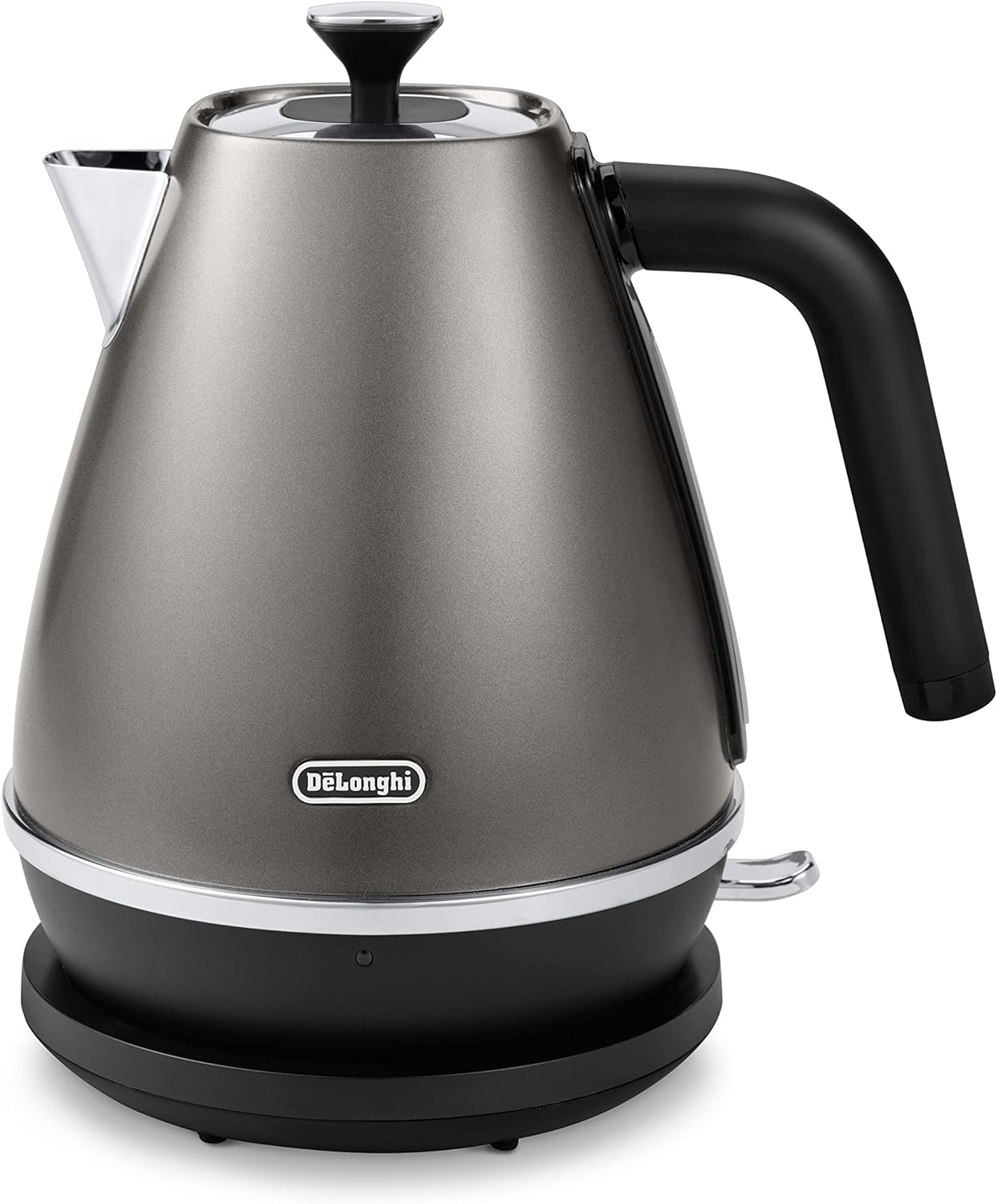 De'Longhi Distinta Titanium KBIN2001.TB, Electric Kettle, 360&deg; Swivel Base, Water Level Indicator, Cord Storage, Anti-Scale Filter, Detachable Lid, 1.7 L, 2000W, Titanium Black image number 4