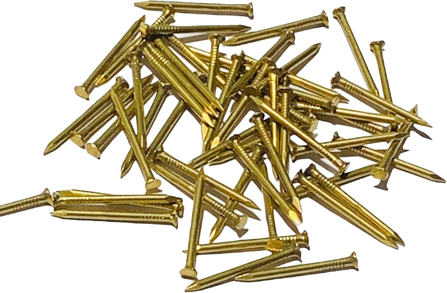 Brass Nails - Pure Brass Fastening Nails. Commonly Used in High-End Places like Villas, Wooden Boards, Temples (50Mm9Pcs) image number 4