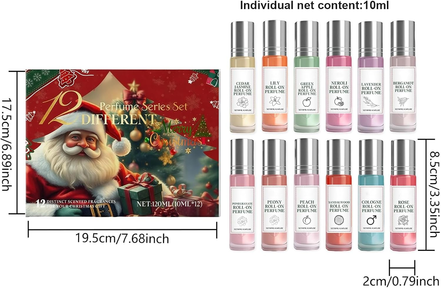 GEUGECY Christmas Perfumes for Women, Female Perfumes,Fragrance Set | for Women Wife Girlfriend Commuting Dating Party Night Out Business Social Casual Gatherings