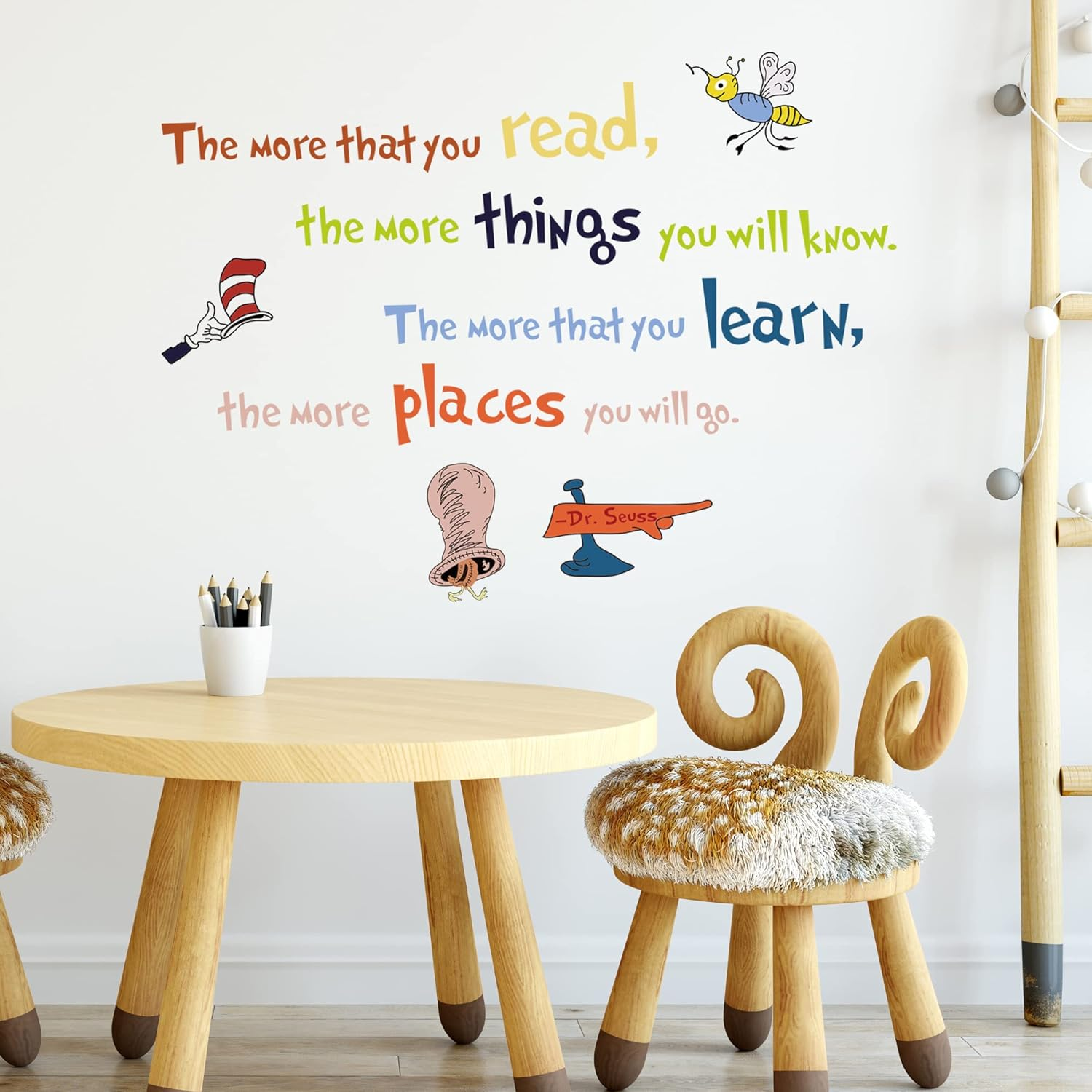 Removable Colorful Inspirational Quotes Wall Decal Learning Education Saying Wall Stickers Motivational Lettering Wall Art Decor for Kids Teens Bedroom Study Room Nursery Classroom