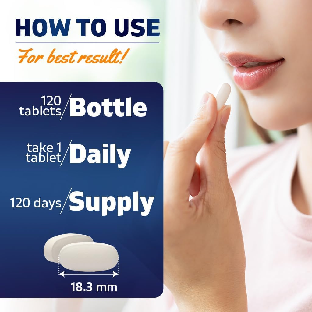 Vitamatic Vitamin B6 (Pyridoxine HCI), 500 Mg 120 Vegetarian Tablets - Promotes Energy Production, Boosts Metabolism and Immune Health Support image number 3