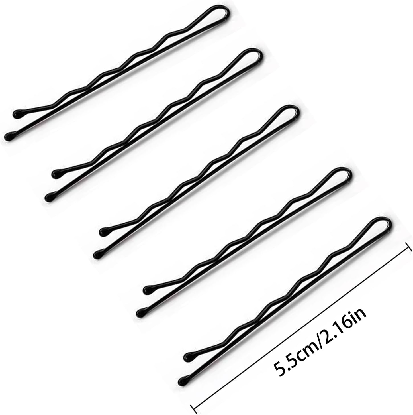 100Pcs Bobby Pins Blonde, 2.2Inch Wavy Gold Hair Pins, All Hairstyles Strong Grip and Pain Free Pins for Girls Women with Storage Box image number 5