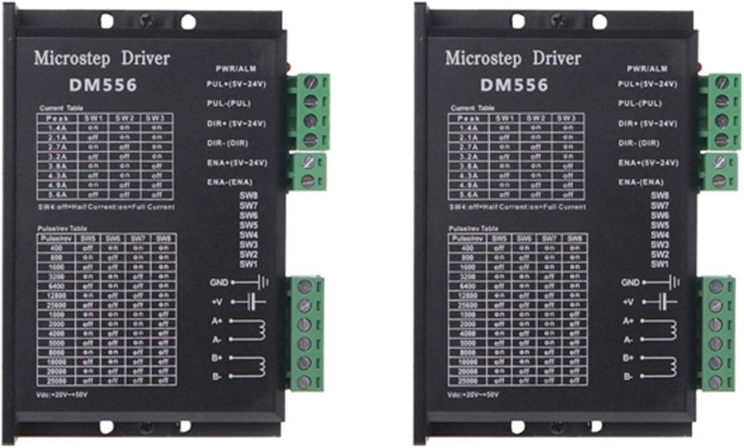 2X Digital Stepper Driver, Dm556 Motor Driver Is Suitable for Nema 23, Nema 24 and Nema34 Stepper Motors image number 6