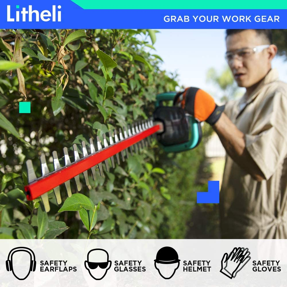 Litheli 40V Cordless 21 Inches Hedge Trimmer, Multicolor image number 1