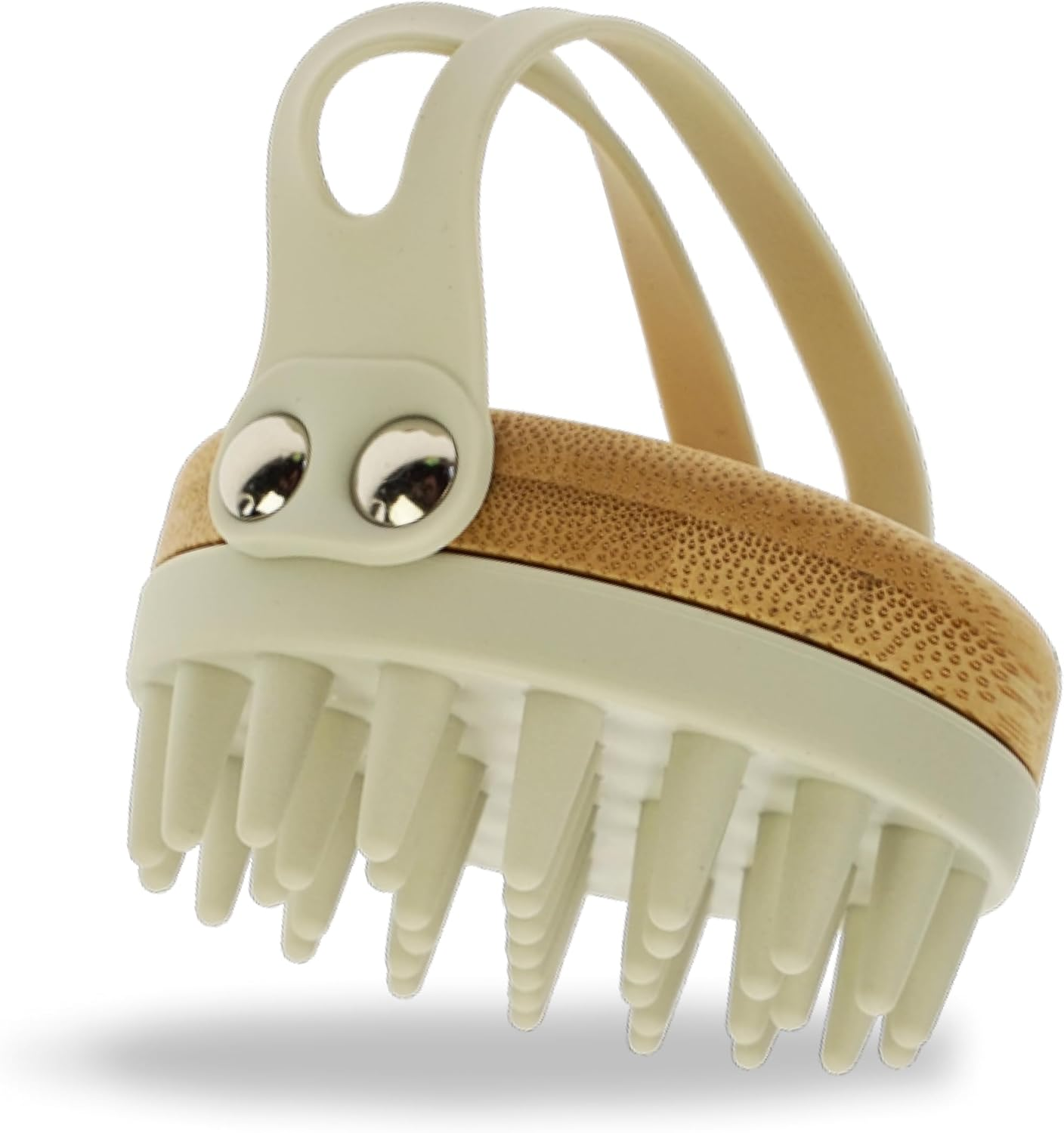 Bamboo and Silicone Massage Brush Turquoise