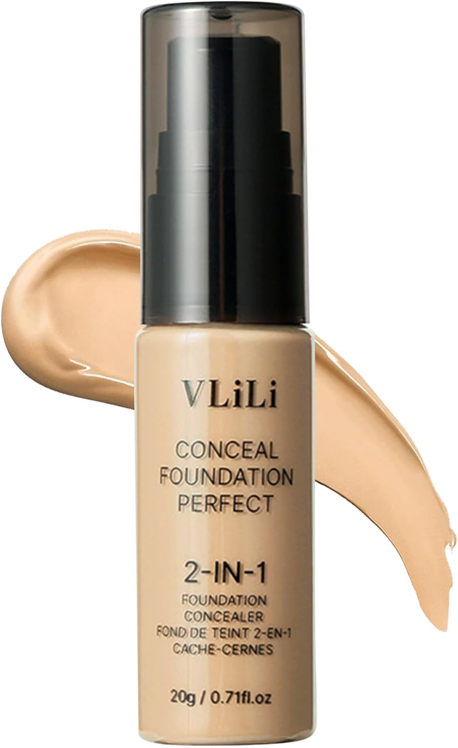 Full Coverage Foundation Cream - Long Lasting Waterproof Concealer Makeup Base for Natural Matte Finish Face 20G Available in 6 Shades