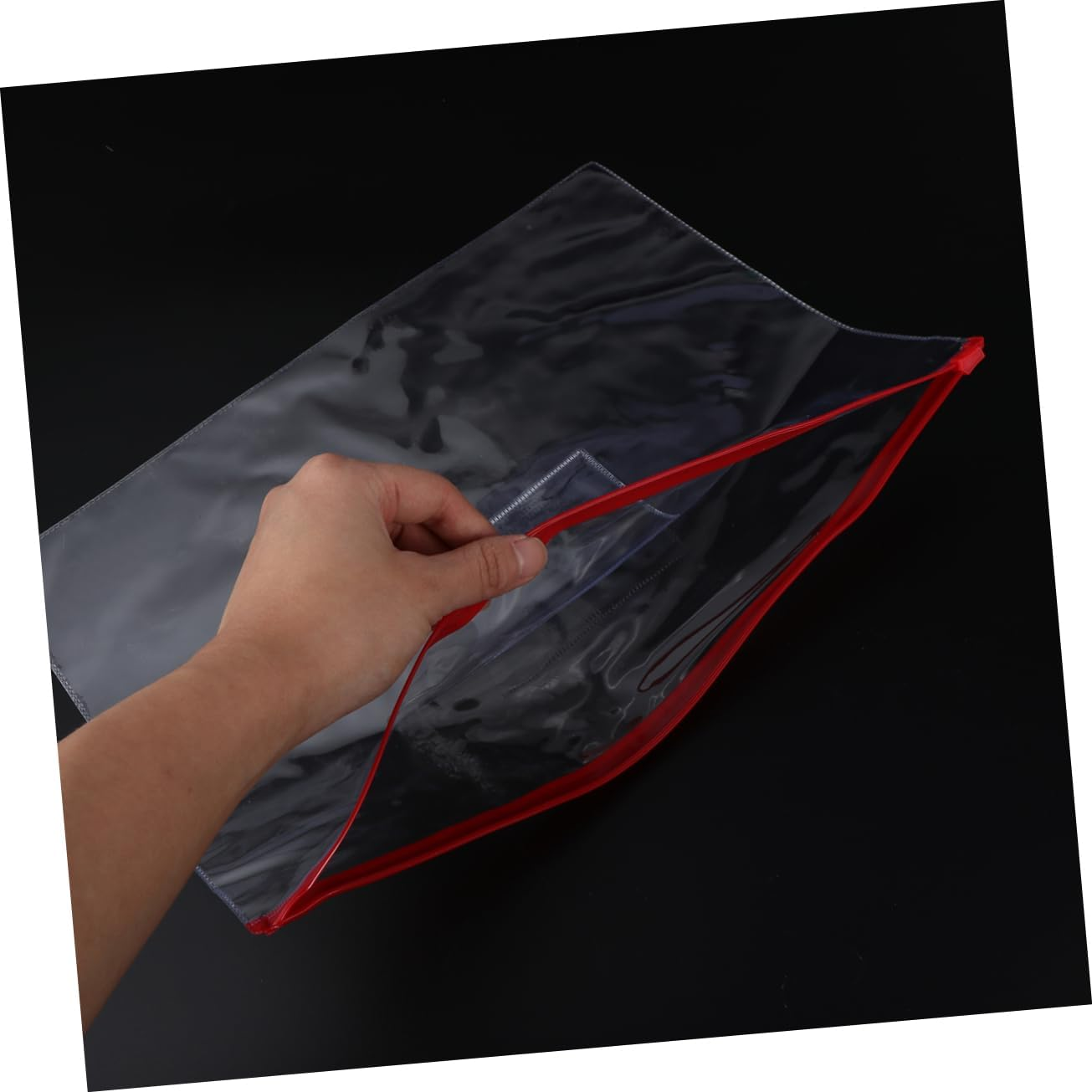 SHOWERORO PVC Document Bag Set 40Pcs A5 File Pockets File Folder Organizer Document Organize image number 1