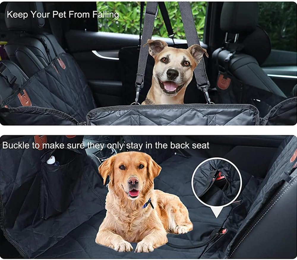 Dog Back Car Seat Cover Pet Belt Waterproof Leash Hammock Non-Slip Protector Mat image number 5