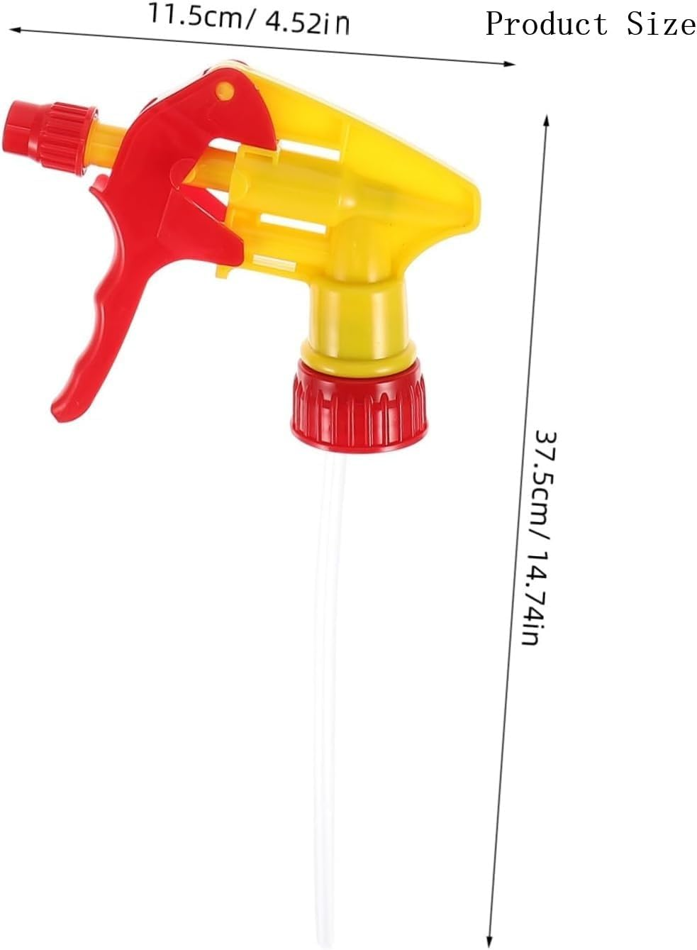 Leanockesa Random Color Plastic Trigger Sprayer for Gardening and Cleaning,5 Pcs Heavy Duty Low Fatigue Trigger and Nozzle(No Bottles) image number 1