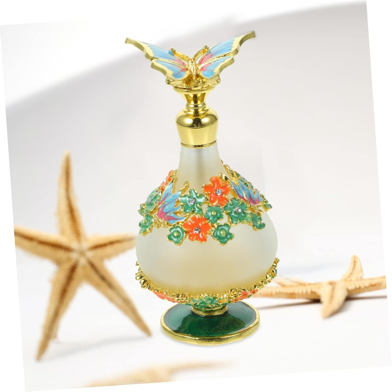 30Ml Refillable Perfume Travel Size Bottle Fine Neck Butterfly Cap Essential Oil Storage image number 1