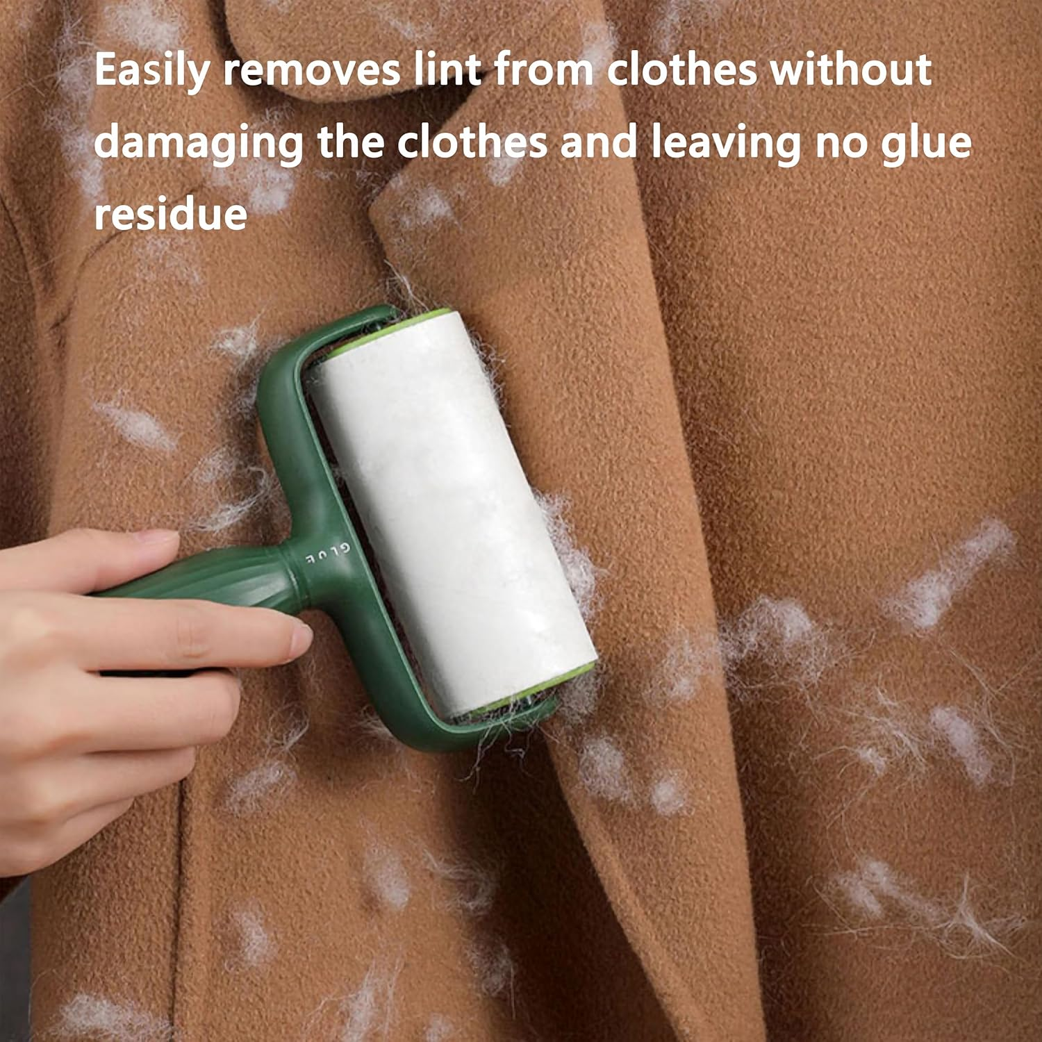 YAVO-EU Extra Sticky Lint Roller, 6 Rolls with 1 Dispenser, Extra Sticky Lint Roller, Lint Roller, Pet Hair, Suitable for Clothes, Hair, Cat Hair, Dog Hair image number 6