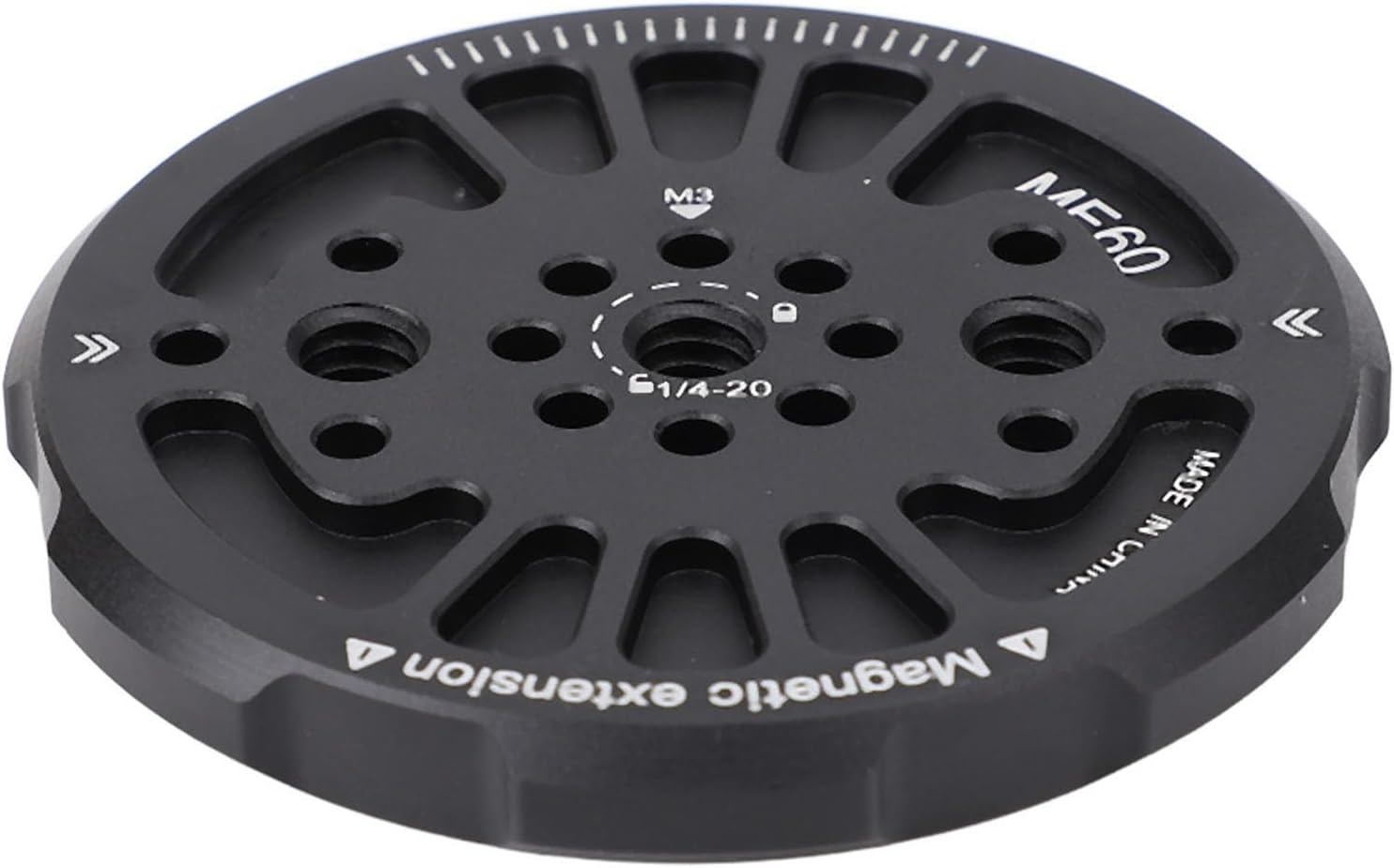 Magnetic Phone Tripod Mount Adapter - Universal Compatible with Phone 16/15/14/13/12 Series, 1/4" Screw Hole for Tripod/Selfie Stick, Aerospace Aluminum Alloy Magnets Phone