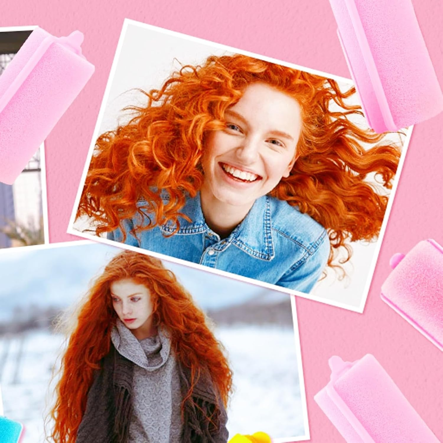 Perfect Your Styling - Pack of 25 Overnight Foam Curlers for Hair and Beard, No Heating Required, Excellent Quality and Reusable image number 1