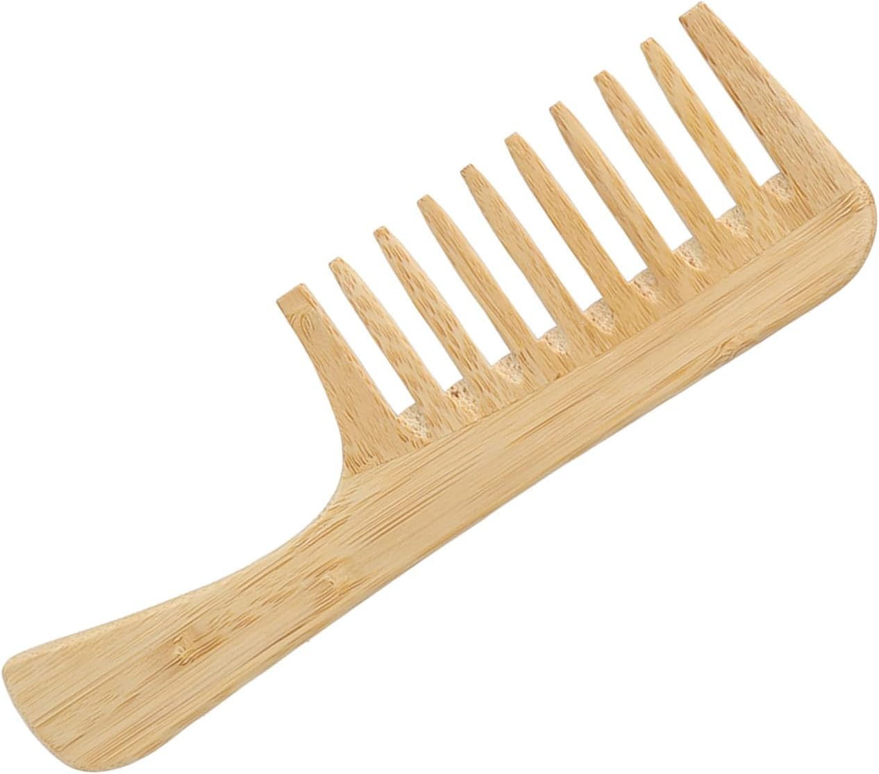 Hair Comb, Comfortable Bamboo Hair Detangling Comb for Home image number 3