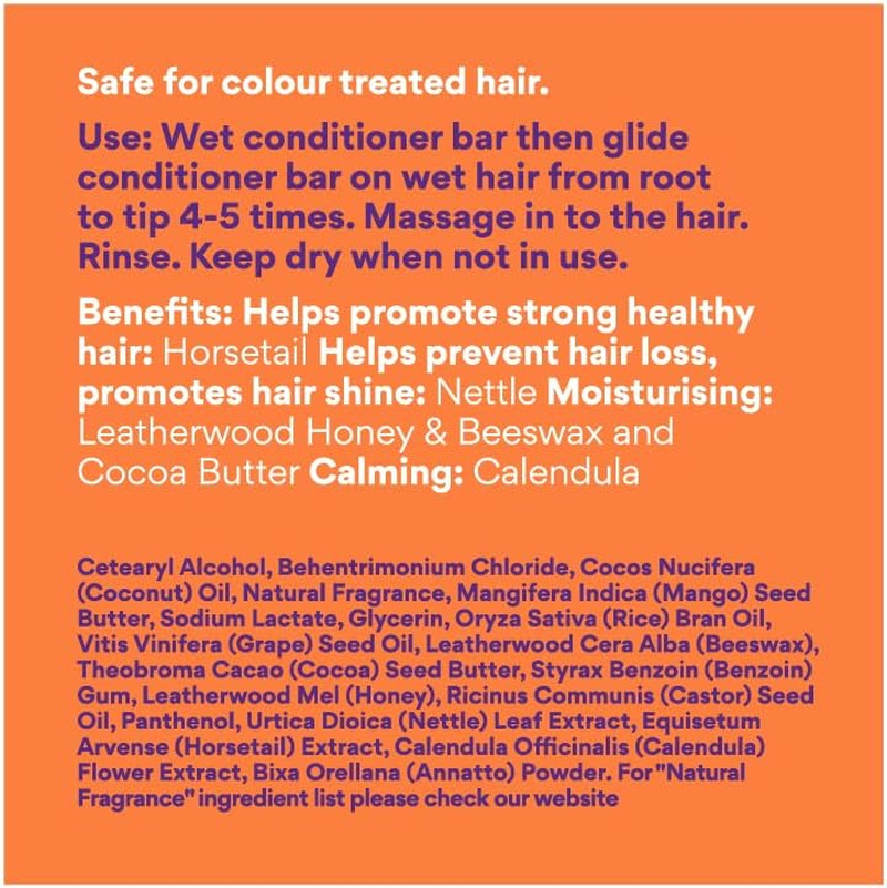 Beauty and the Bees Honeycomb Conditioner Bar for All Hair Types - All Natural Ingredients - Tasmania Australia, 1.7 Oz image number 4