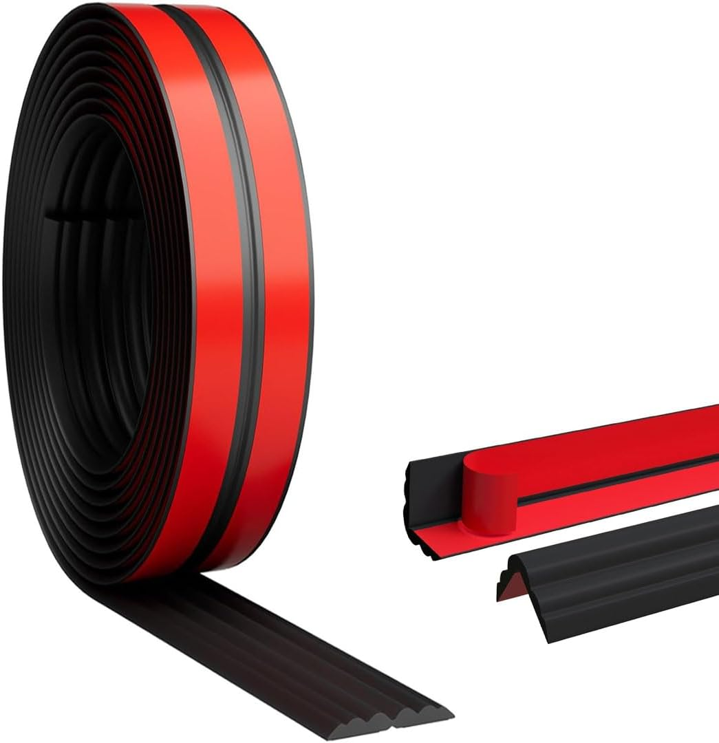 Flexible Self Adhesive Trim,Peel and Stick Trim,Wall Corner Protector,Corner Molding,Self Adhesive Corner Guards,For Wall Edge,Ceiling, Countertop,2Cm X3M.(Black) image number 2