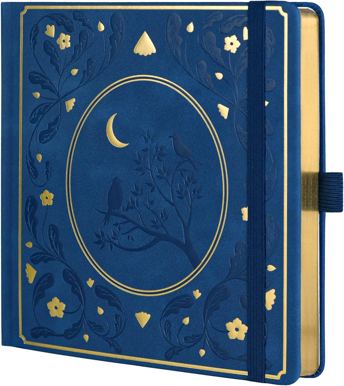 TIEFOSSI Bullet Dotted Journal, Dot Grid Notebook for Women Men, Hardcover PU Leather Journal, 160 GSM Thick Paper, 160 Numbered Pages with Gold Edges, 8 X 8 Square Diary - A-Grey image number 5