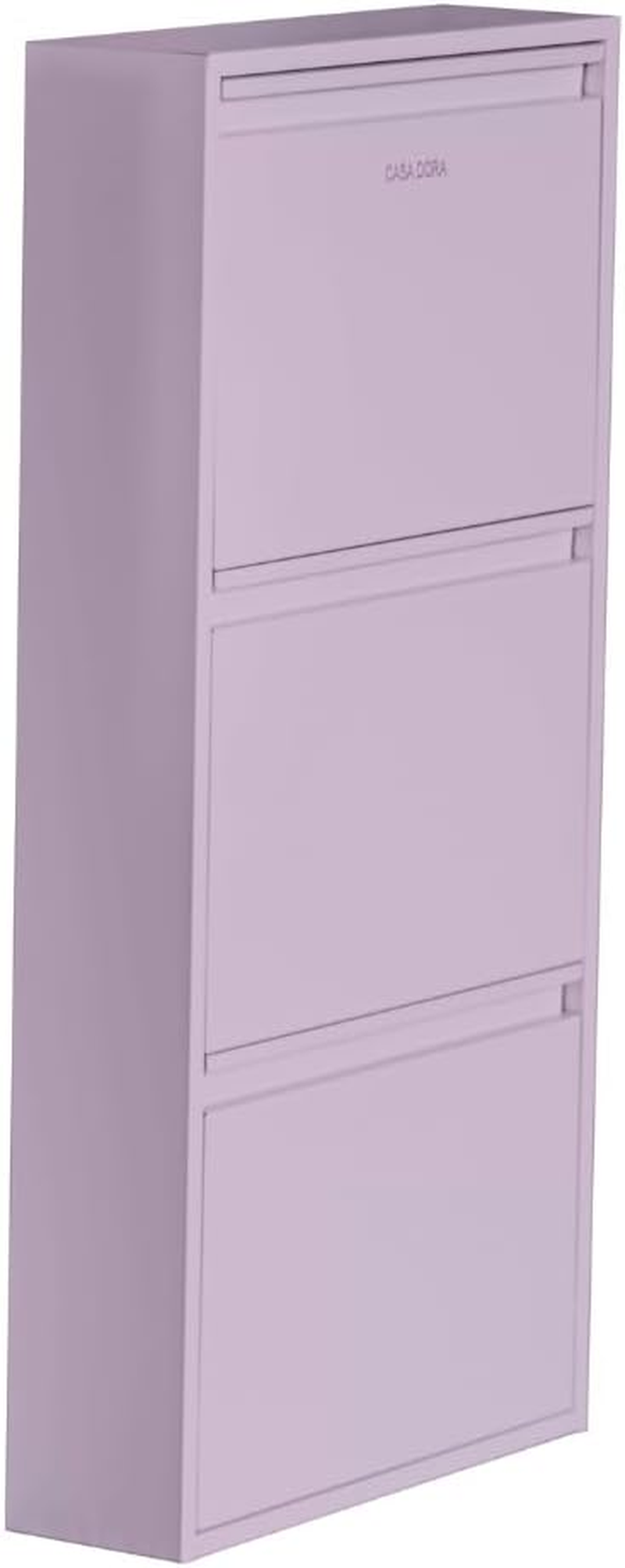 Shoe Cabinet with 3 Flip Drawers - Slim Shoe Storage Cabinet for Bedroom Hallway Home Decor - Entryway Shoe Cabinet Storage, Durable & Long Lasting Shoe Rack Storage (Light Grey) image number 6