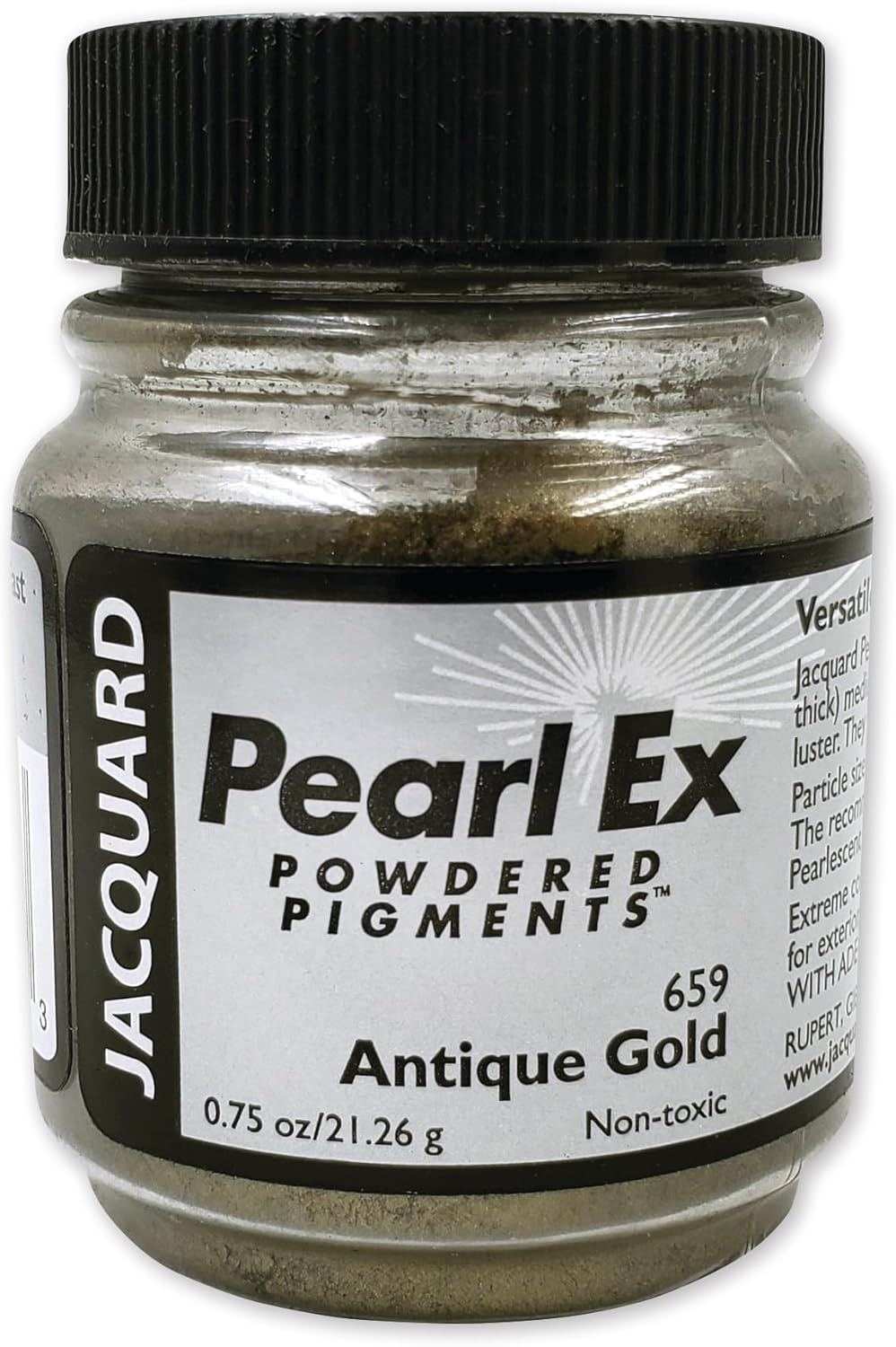 Jacquard JAC Pearl-Ex 21Gm Antique Gold Powdered Pigments image number 1