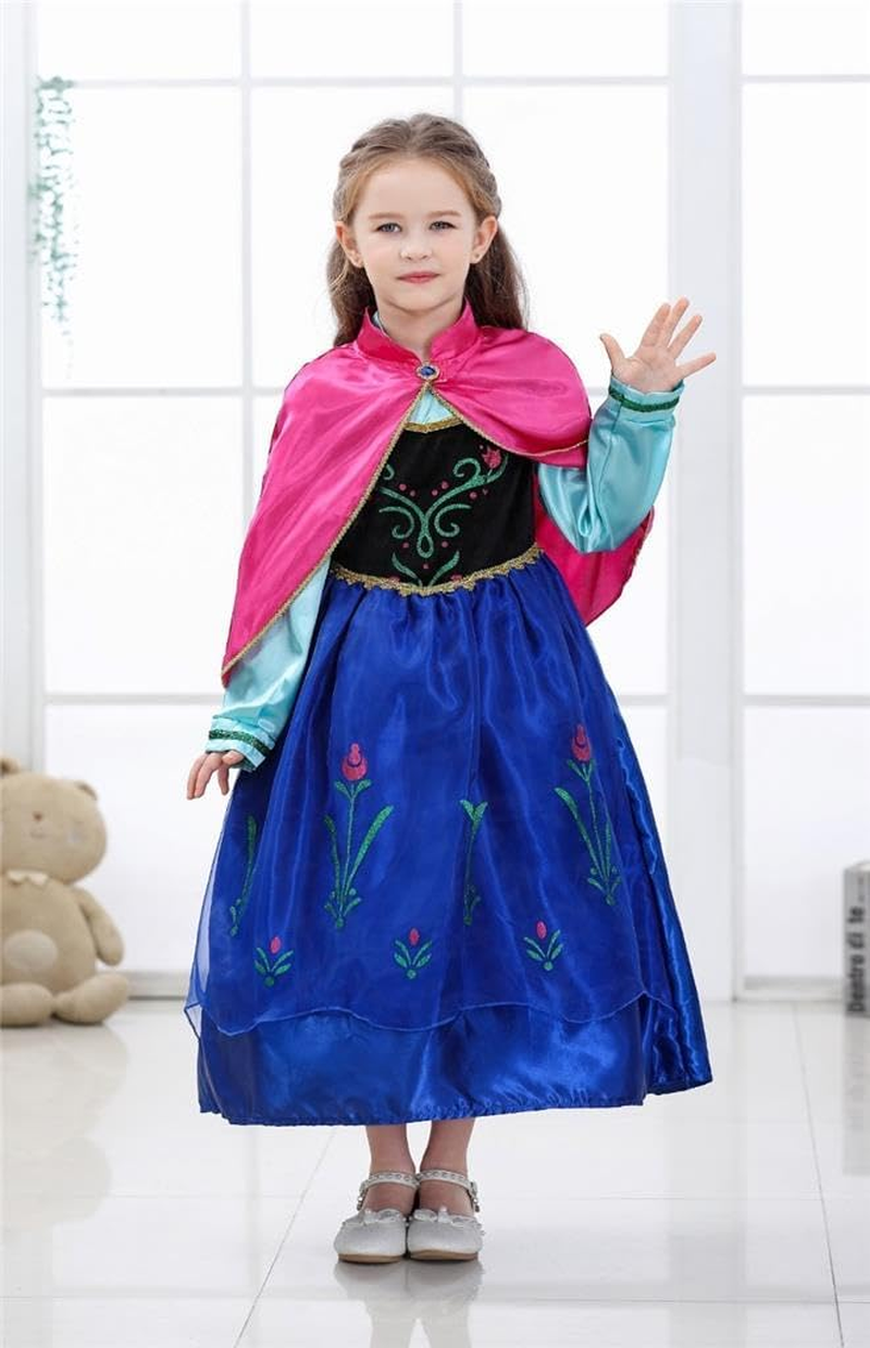 Dressy Daisy Toddler Little Girls' Ice Princess Winter Dress Costume Birthday Halloween Christmas Fancy Party Outfit with Cape & Accessories Size 2 to 9 image number 5