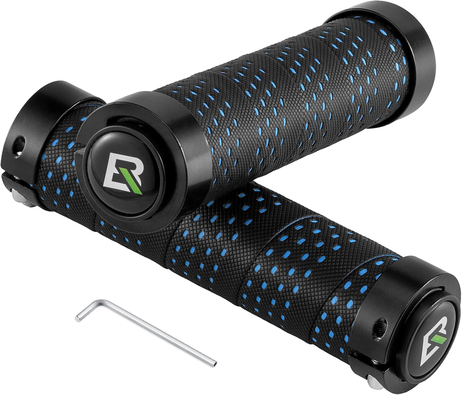 ROCKBROS Bike Handle Grips Non-Slip Bike Grips Double Lock-On Bicycle Handlebar Grips for BMX, MTB, Scooters, Folding Bikes 22.2Mm image number 2