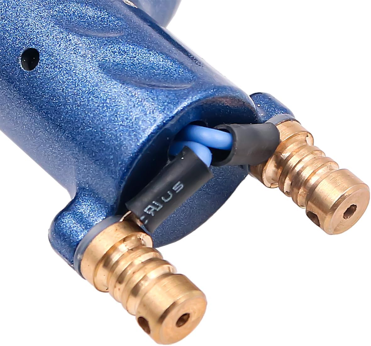 NUZAMAS Rotary Tattoo Machine Electric Rotary Liner Shader Tattoo Strong Motor Gun Permanent RCA Cord Artist Makeup Tool Blue image number 3