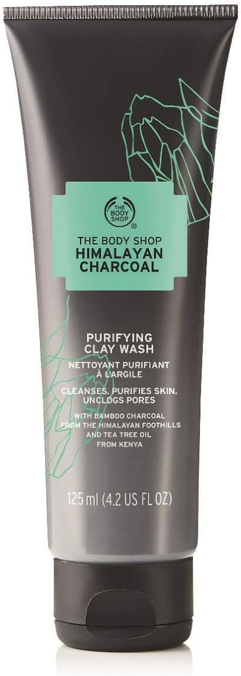 The Body Shop Himalayan Charcoal Purifying Clay Wash, 125 Ml