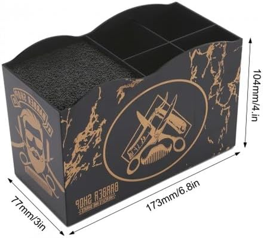 Hairdressing Scissors Holder Hairdressing Tool Storage Box, Multifunctional Scissors Storage Tool Haircut Organiser, Salon Hairdresser Scissors Holder Rack for Hairdressing Combs Clips Brushes image number 6