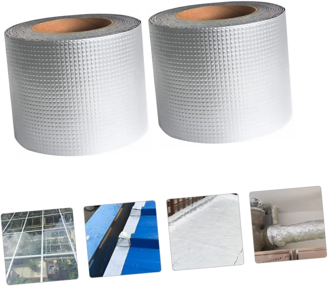 PLAFOPE 2Pcs Tape for Leakage Repair for Roof and Pipeline Fixing Made of Aluminum Foil Material image number 5