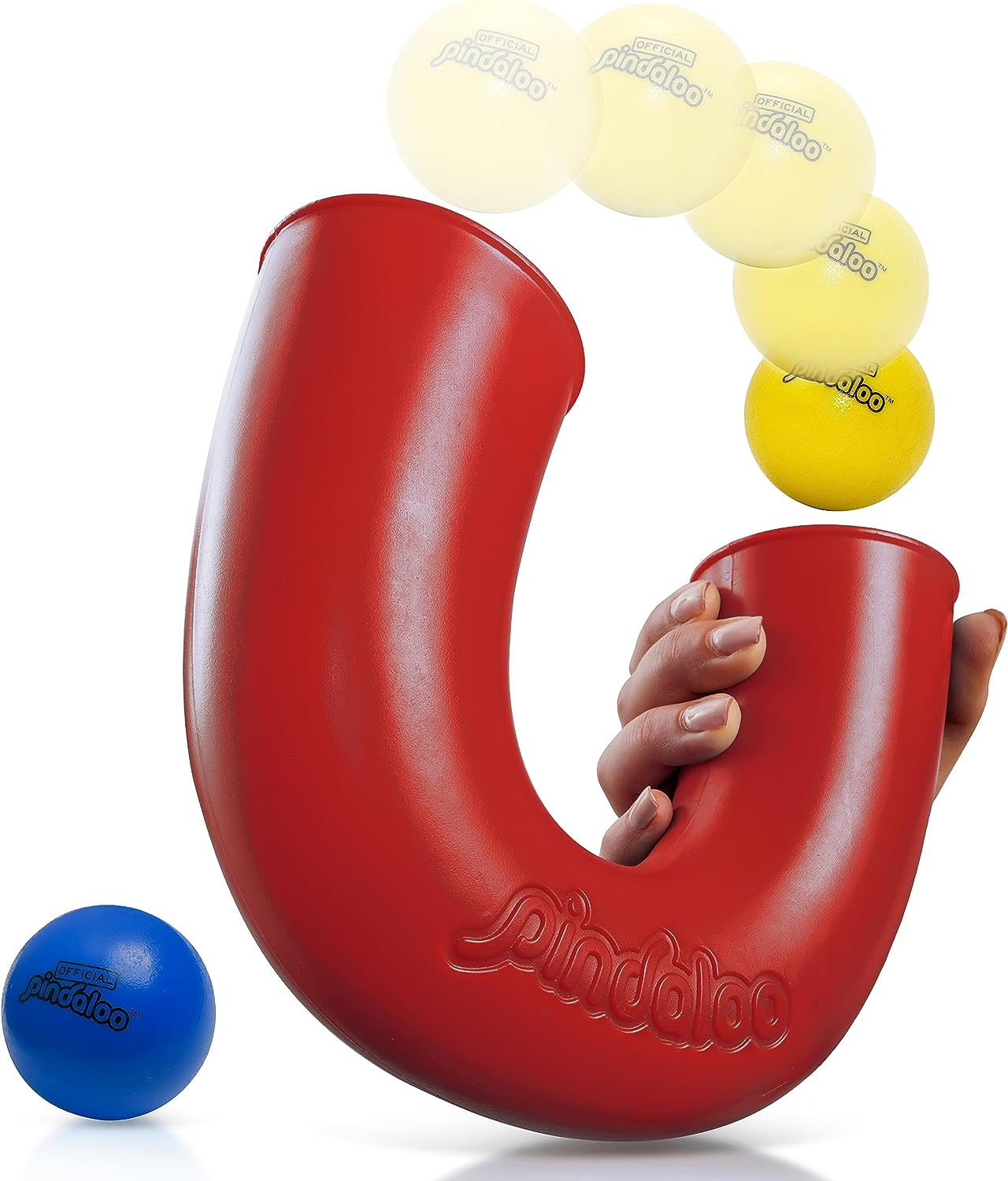 Pindaloo Skill Toy. the Latest Craze to Hit the U.S.A. for Kids, Teens and Adults. Lots of Fun, Develops Motor Skills, Hand/Eye Coordination and Confidence. for Indoor and Outdoor Play (Red)