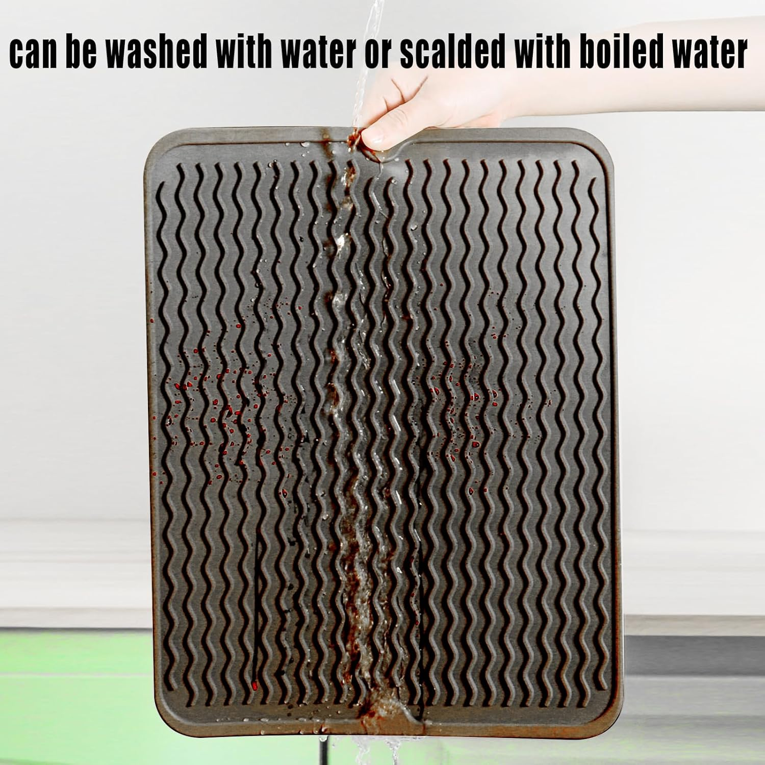 2 Pack Heat Mat for Curling Iron, Oversize Silicone Resistant Mat for Hair Tools, Hot Pad for Hair Straightener, Flat Irons and Hot Hair Styling Tools Home Travel Gym Salon (15.7" X 11.8")