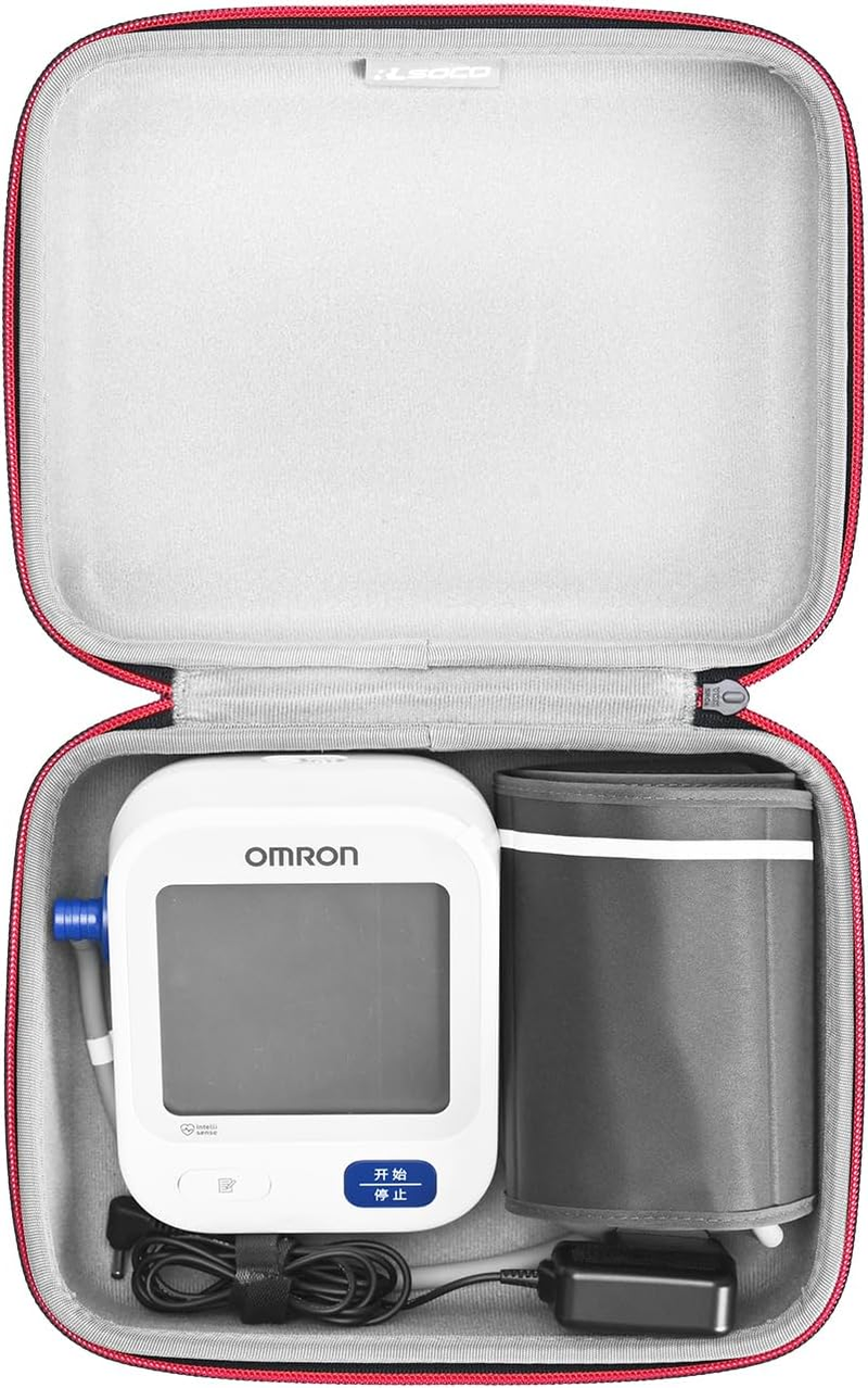 RLSOCO Case for Omron Blood Pressure Monitor, Fit for Omron HEM7120/HEM7143T1/HEM7142T1/HEM8712/HEM7156T & Omron Silver/Iron/Bronze - Black (Case Only)