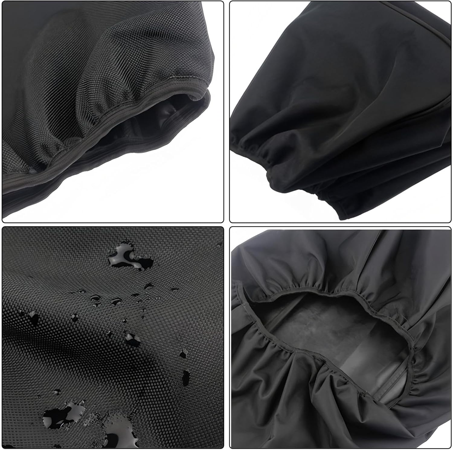 2Pcs Winch Cover, 600D Oxford Fabric Heavy Duty Waterproof Dust-Proof Uv-Resistant Protective Cover, Ideal for 8500-17500 Lbs Electric Winches, Indoor & Outdoor Universal Fit (55X19X24Cm) image number 2