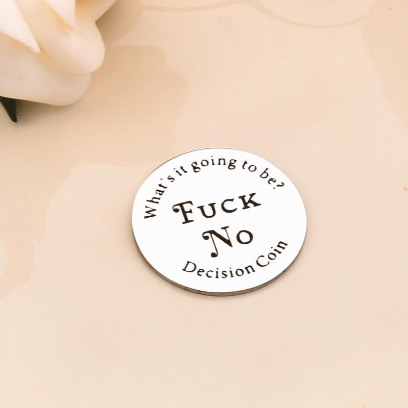 Yes or No Challenge Decision Coin Decision Maker Coins Birthday Christmas for Women Men Lunky Destiny Flip Coins Decision Gifts for Family Friend