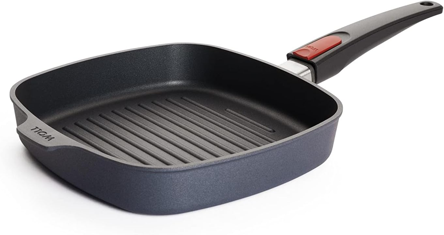 Woll Diamond Lite Detach Handle Induct Square Grill Pan 28Cm