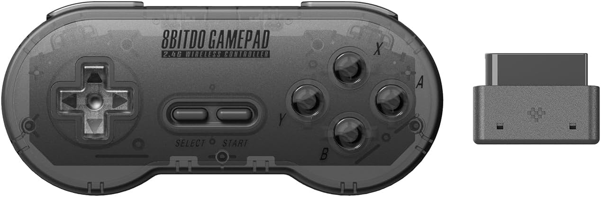 8Bitdo Sn30 2.4G Wireless Gamepad for Original Snes/Sfc (Transparent Edition) - Super NES image number 3