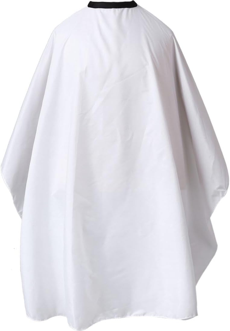 Professional Waterproof Hair Styling Cape Nylon Haircuting Salon Cape Gown Hair Salon with Snap Closure - 50" X 60" White Stripes