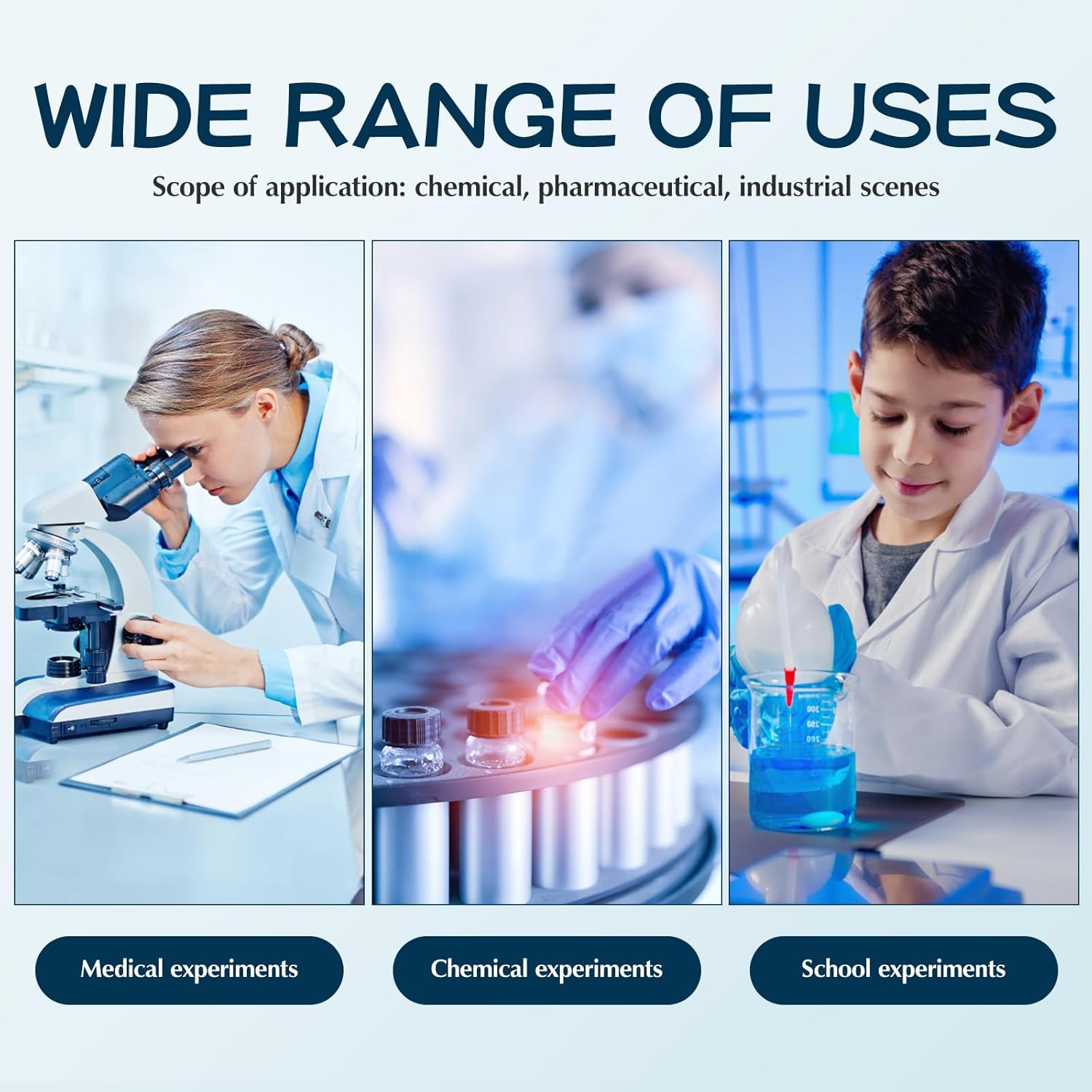 Mobestech 500Pcs Chromatography Paper Strips Experiments Filter Papers for Pigment Separation and Science Experiment for Laboratory image number 3