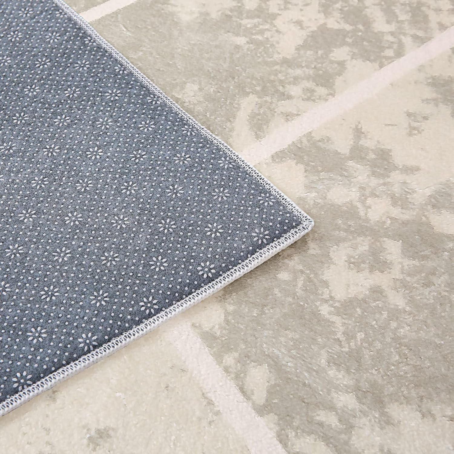 Area Rugs Moroccan Geometric Stripe Rug for Living Room Bedroom Floor Mat Washable Rug Soft Non-Slip Carpet Imitation Cashmere Indoor Rugs Home Decor (Ivory,200 X 250Cm) image number 4